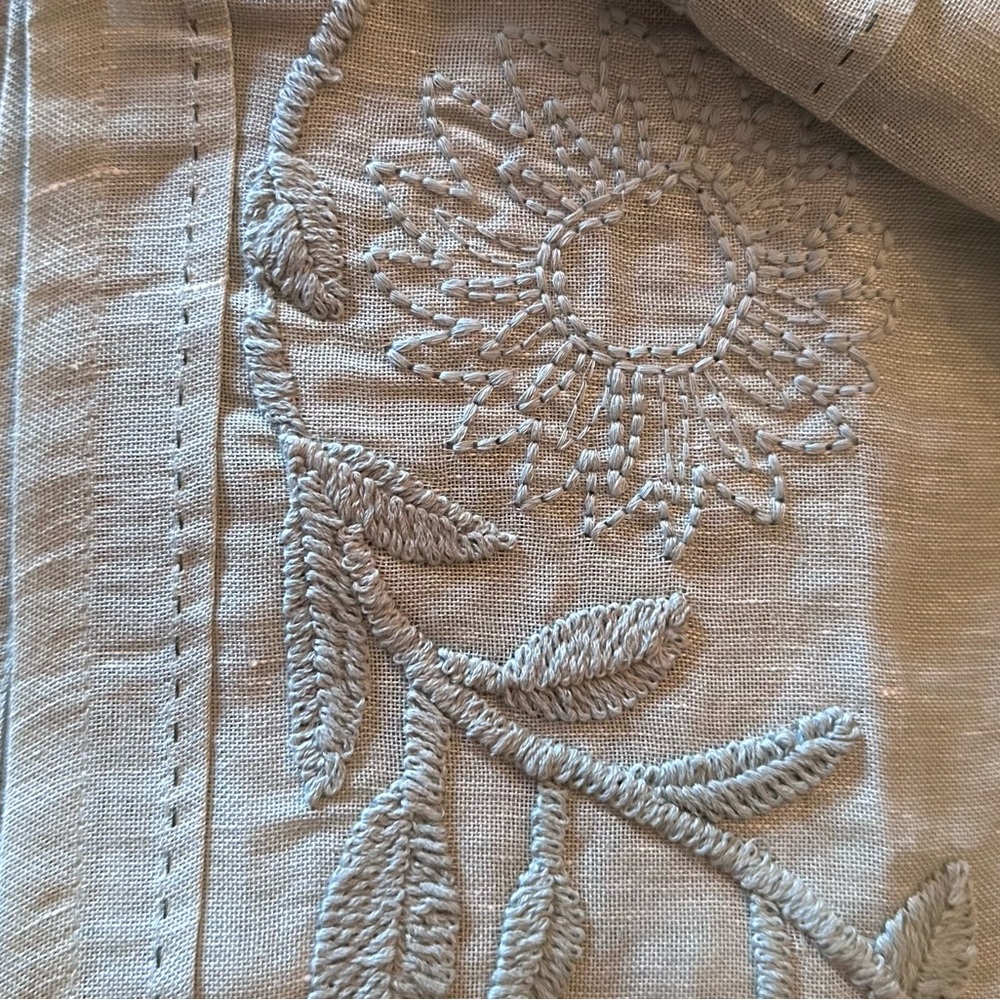 Anthropologie Manette Embroidered Curtain Panel - Picture 4 of 8